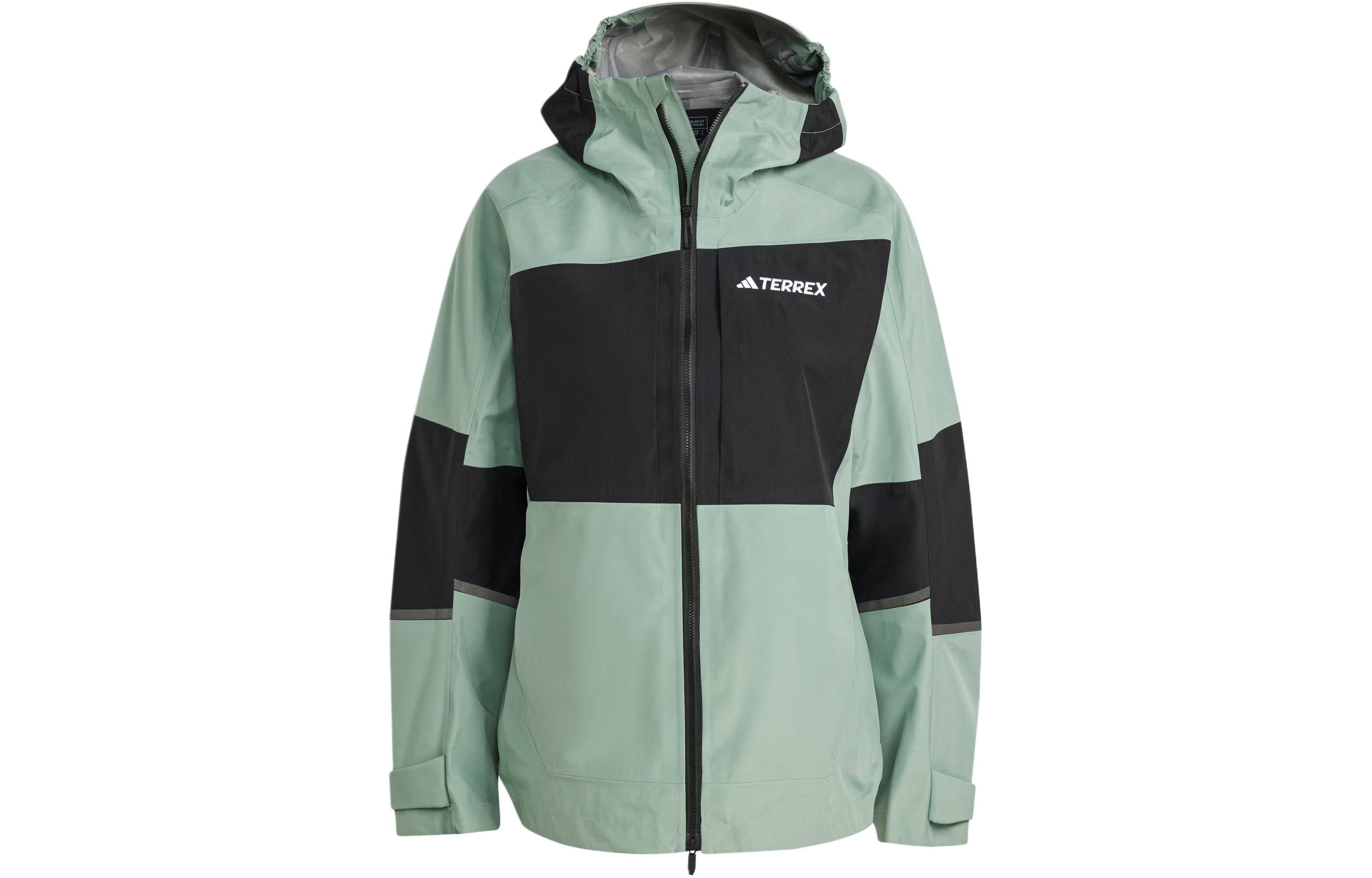 Adidas Terrex Xploric Gore Tex Rain Jacket Jackets & Coats Women's Silver Green