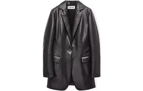 LOEWE Jackets Women's Black Lapel Moderate Other