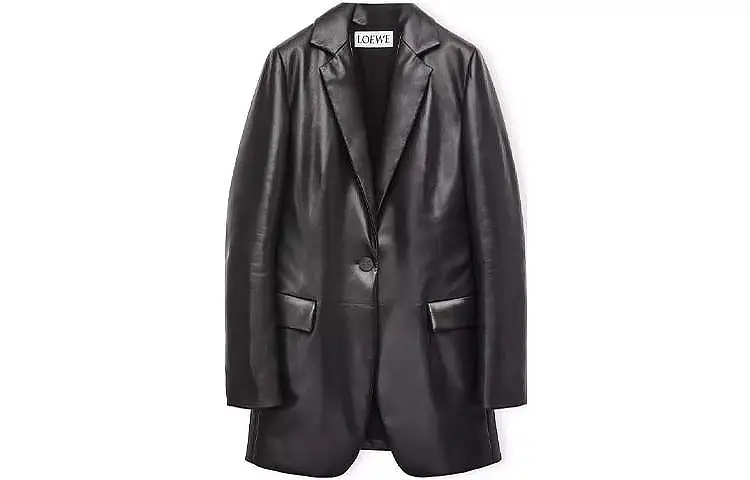LOEWE Jackets Women's Black Lapel Moderate Other