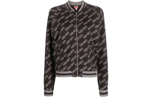 【Previous Season】logo-print zip-up sweatshirt