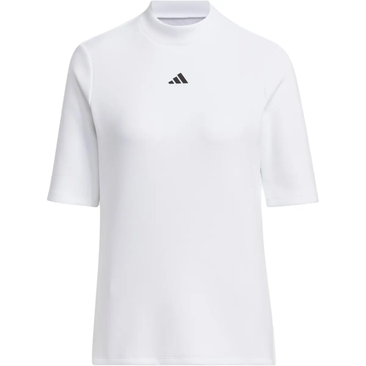Adidas Mock Neck Half Sleeve Shirt Polo Shirt Women's White