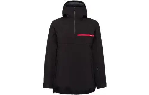 PRADA Jackets Women's Black Hooded Moderate Other