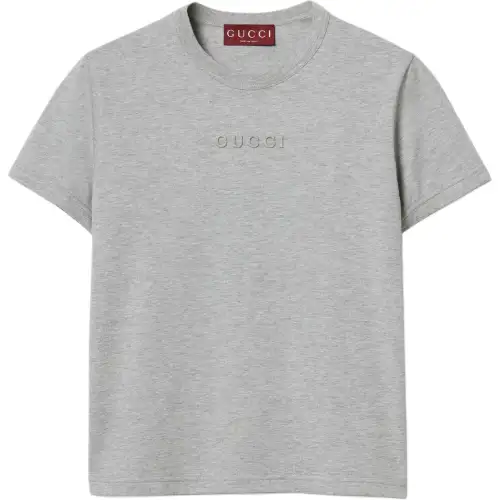 GUCCI Jersey Embossed Crewneck T Shirt