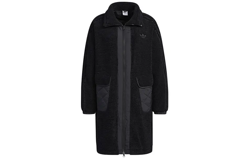 Adidas Originals Jackets Women's Black Lapel Moderate Other