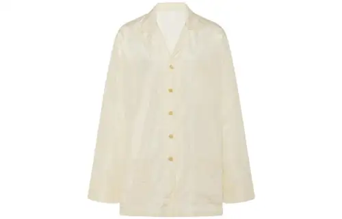 THE ROW Shirts Women's Beige Cuban Collar Moderate Shirt