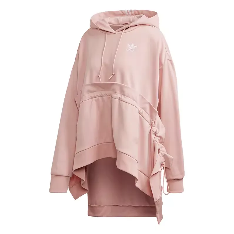 Adidas Sweatshirts Women's Lotus Color Hooded Moderate Regular