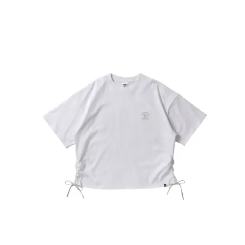 Converse T Shirts Women's White Crew Neck Moderate