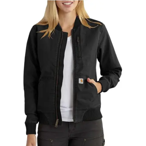 Carhartt 102524 WOMEN'S RUGGED FLEX®CANVAS JACKET 1 WARM RATING Jackets & Coats Level 1 Cold Resistant RELAXED FIT