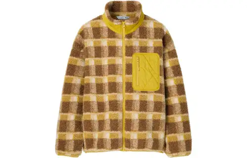 UNIQLO X MARNI Uniqlo Marni Co Branding Jackets Women's Yellow Stand Collar Moderate