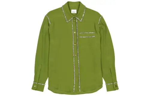 Burberry Shirts Women's Green Lapel Moderate Other