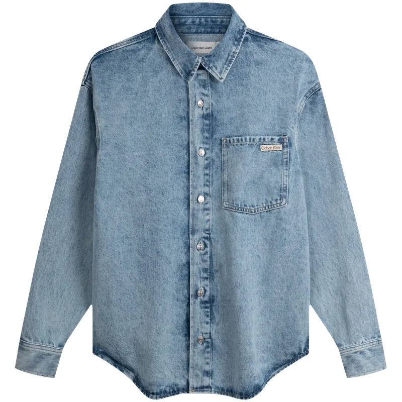 CALVIN KLEIN Shirt Women's Denim Light Blue