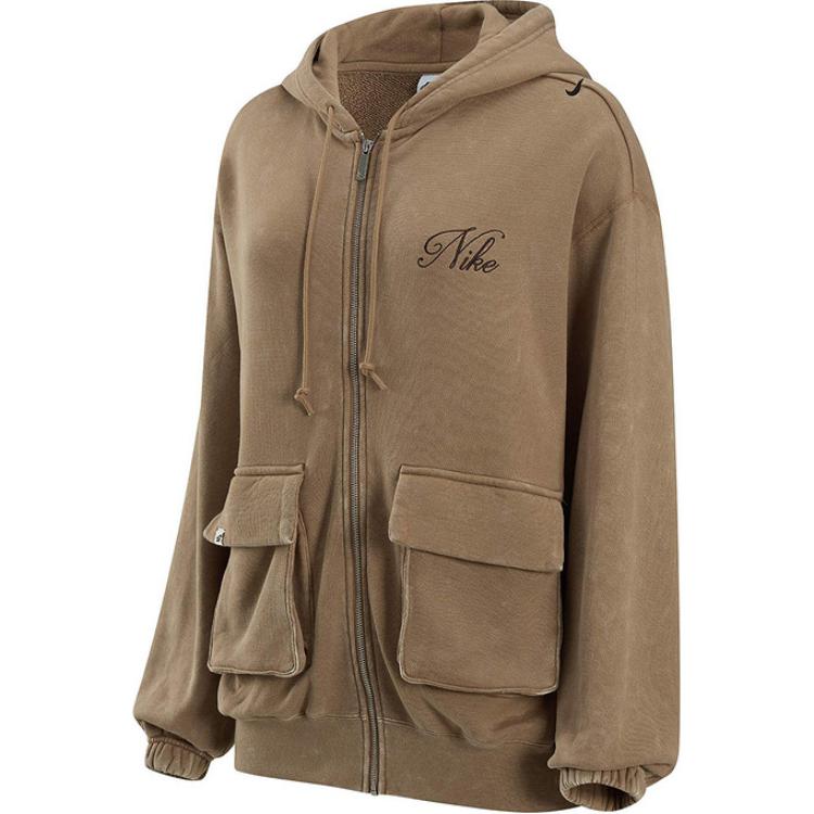 Женская куртка Nike FW24 Logo (хаки)