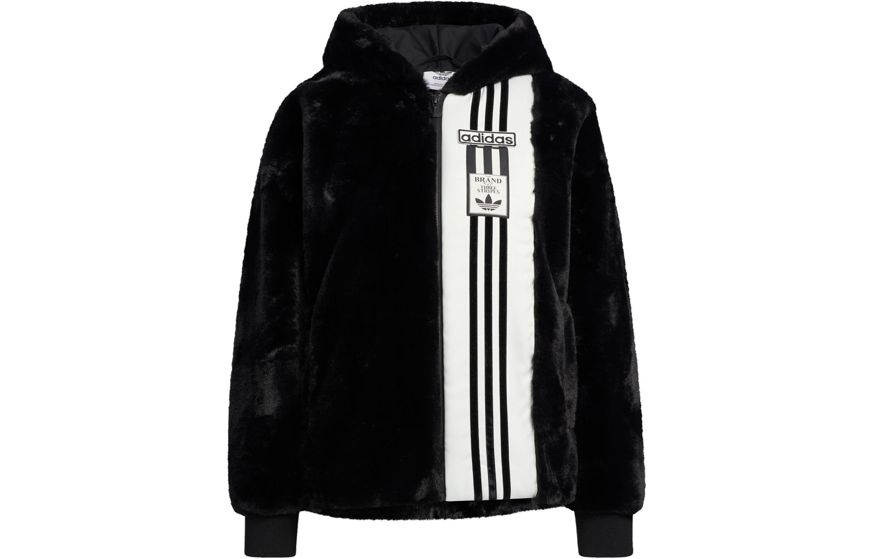 Женская куртка adidas Adibreak Fur (черная)