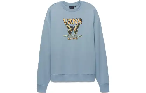 Vans NATURAL FLY MUJER Sweatshirts Women's Blue Crew Neck Moderate Other