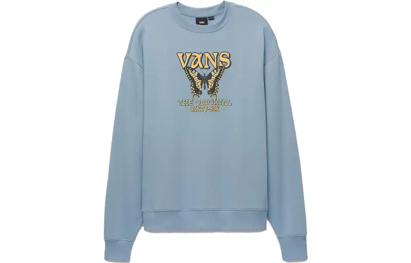 Vans NATURAL FLY MUJER Sweatshirts Women's Blue Crew Neck Moderate Other