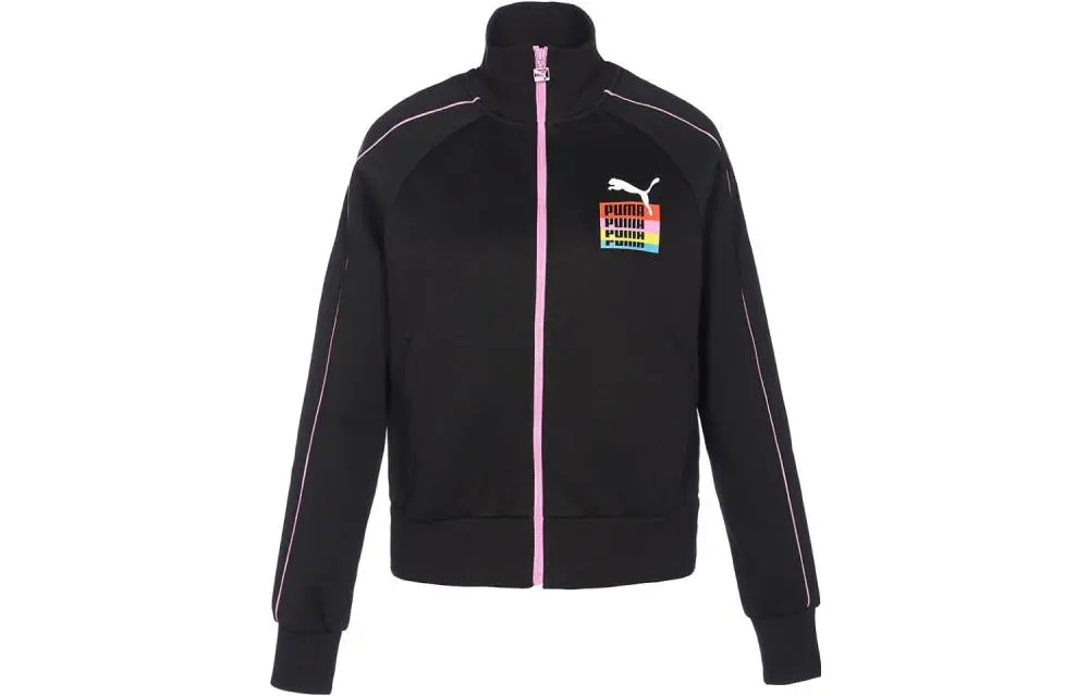 PUMA Jackets Women's Black Stand Collar Moderate Other