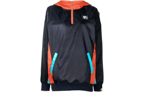 A BATHING APE Jackets Women's Marine Blue Hooded Moderate Other