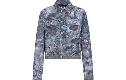 DIOR SS23 Chinese New Year Jacket Women's Blue