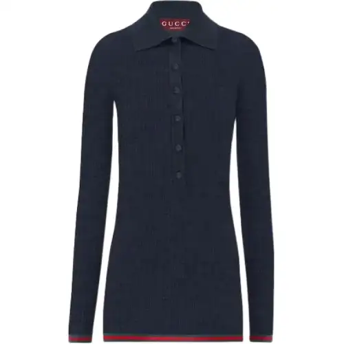 GUCCI Extra Fine Rib Cashmere Knit Top