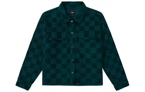 Vans Jackets Women's Green Lapel Moderate Other