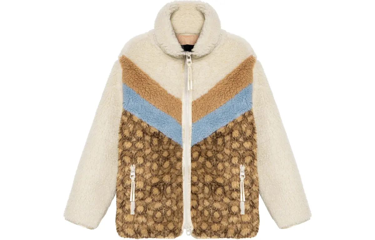 COACH Jackets Women's Ecru Lapel Moderate