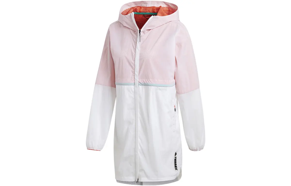 Adidas Jackets Women's White Hooded Moderate Other