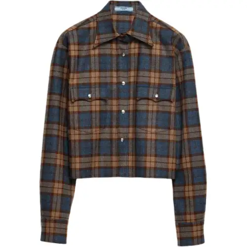 PRADA Checked Wool Shirt