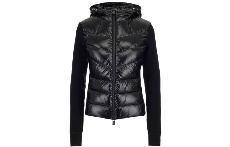 Женская куртка Moncler Grenoble Maglia (черная) — фото 1