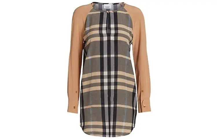 Burberry Shirts Women's Brown Crew Neck Moderate Other