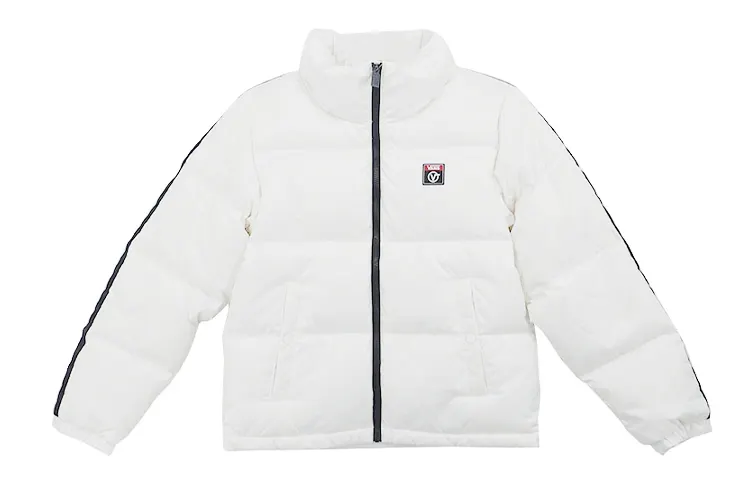 Vans Down Jackets Women's White Stand Collar Moderate Other
