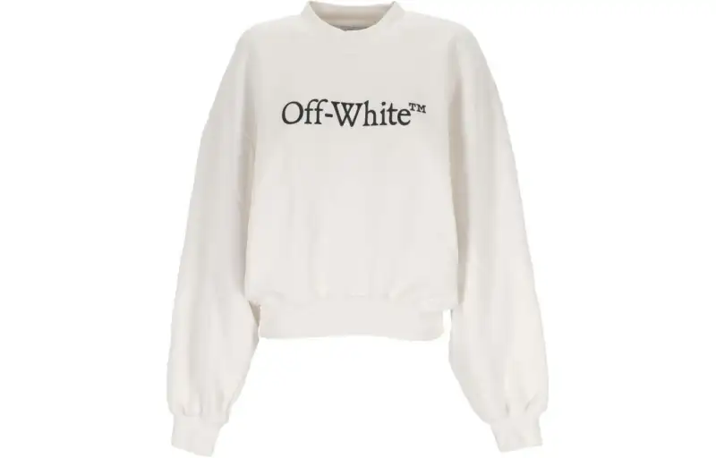 OFF WHITE Bookish Logo print Cotton Sweatshirt
