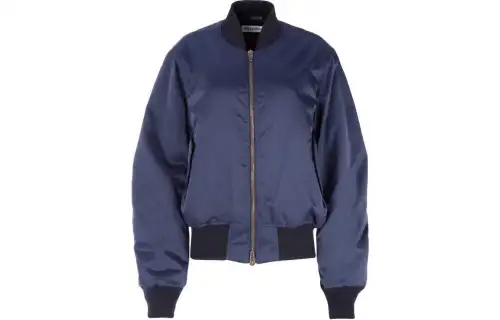 Balenciaga Wave Logo Bomber Jacket 'Blue'