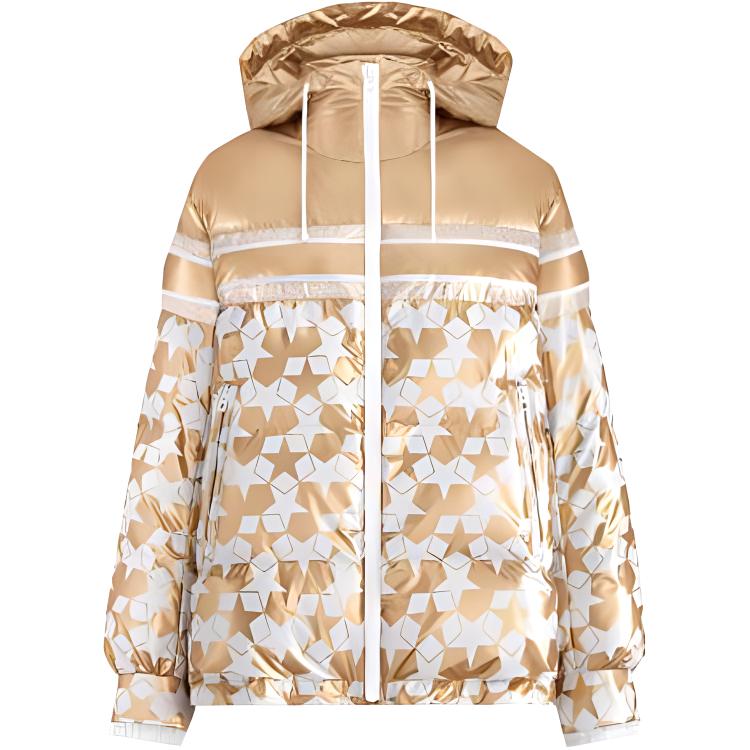 DIOR Dior FW22 Limited Series Star Pattern Printed Hooded Jacket Women's Gold