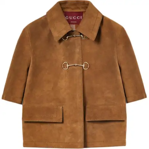GUCCI Jackets & Coats Women's Brown