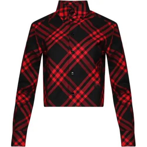 Burberry Plaid check Cropped Shirt