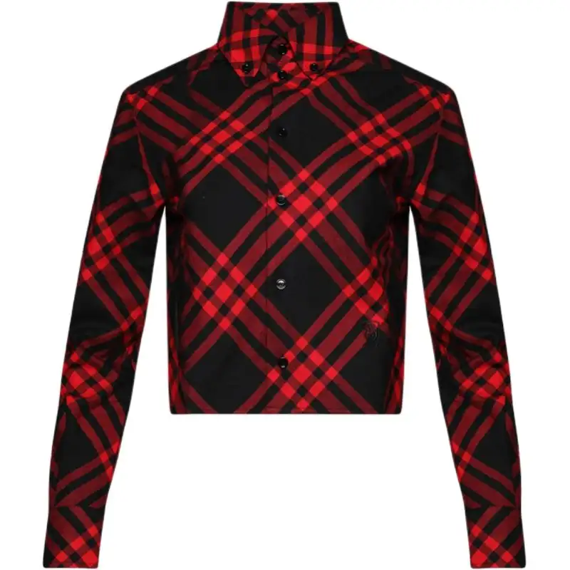 Burberry Plaid check Cropped Shirt