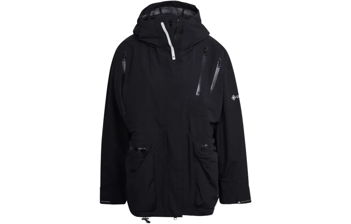 Adidas Jackets Women's Black Hooded Moderate Other