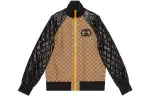 GUCCI Gg Zip Jacket 'Beige/Ebony'