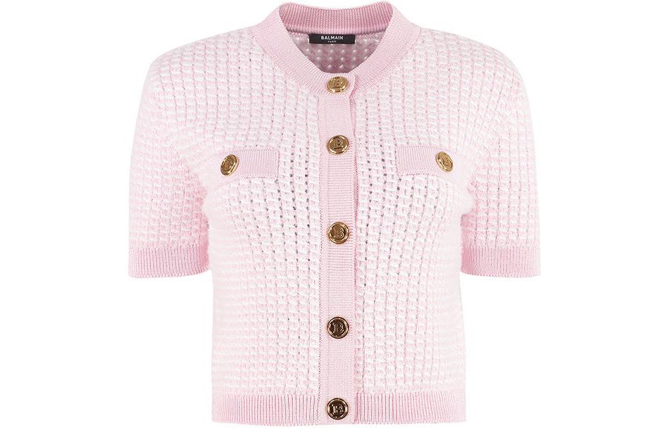 Женский джемпер BALMAIN WF1KL020-K289-OCD (розовый)