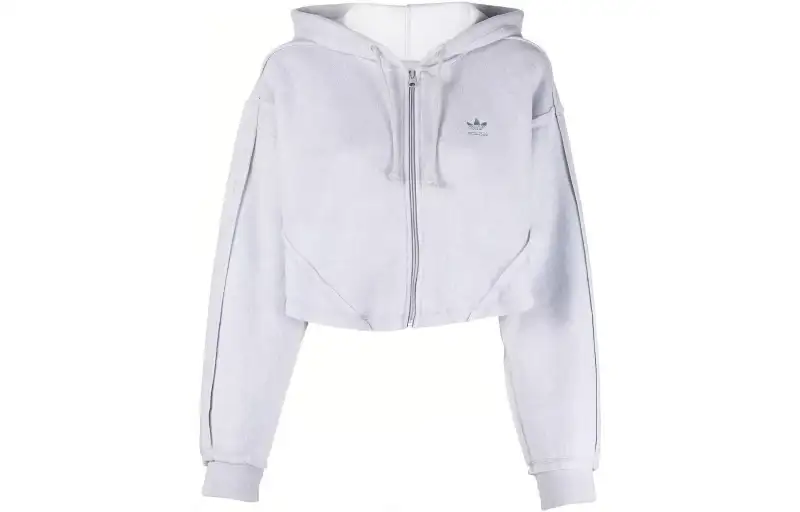 Adidas Originals Jackets Women's Gray Hooded Moderate Other