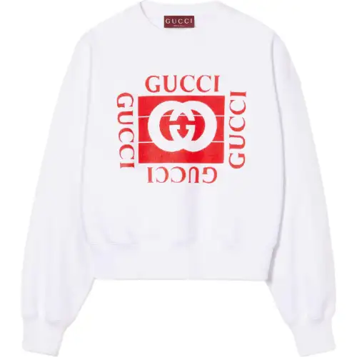 GUCCI Logo Printed Crewneck Sweatshirt