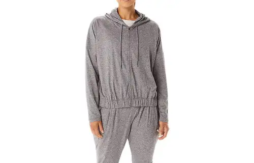 ASICS Sweatshirts Women's Smoky Heather Hooded Moderate Regular