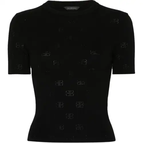 Balenciaga Crewneck Knitted Top