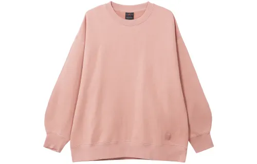 Jordan Flight Solid Color Crew Neck Fleece Lined Casual Sports Sweatshirt Women's Stardust Red