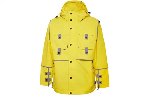 Converse Jackets Women's Yellow Hooded Moderate Workwear