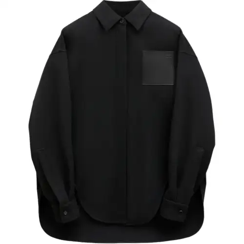 LOEWE Shirts Women's Black Lapel Moderate