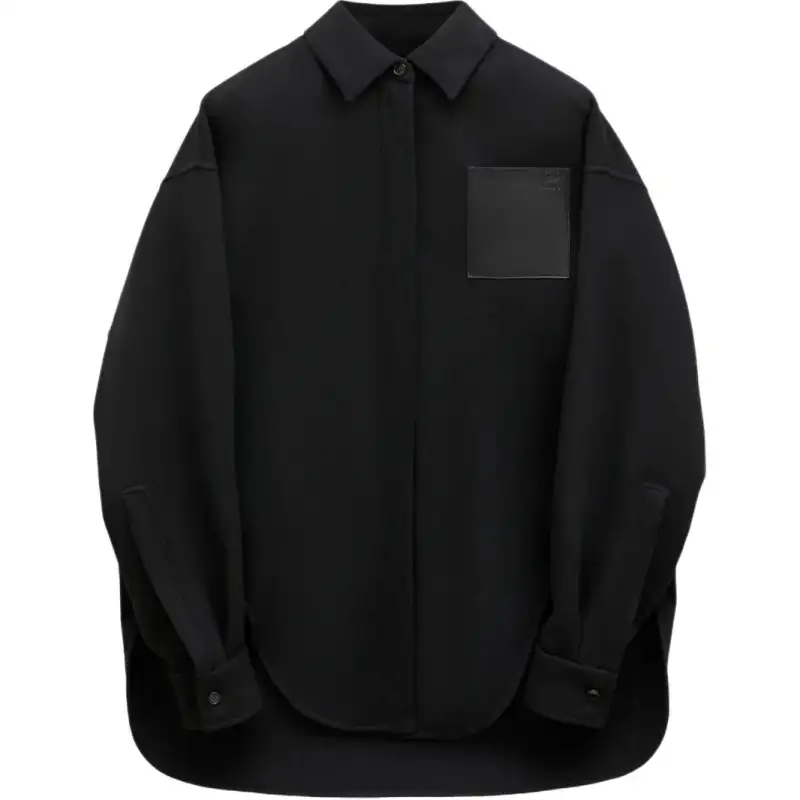 LOEWE Shirts Women's Black Lapel Moderate