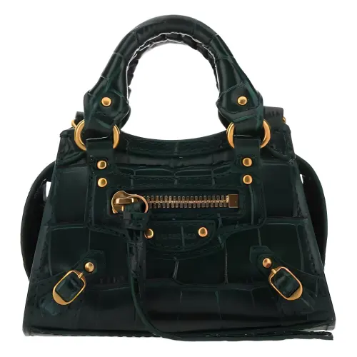 Balenciaga Cow Leather Handbag Women's Green