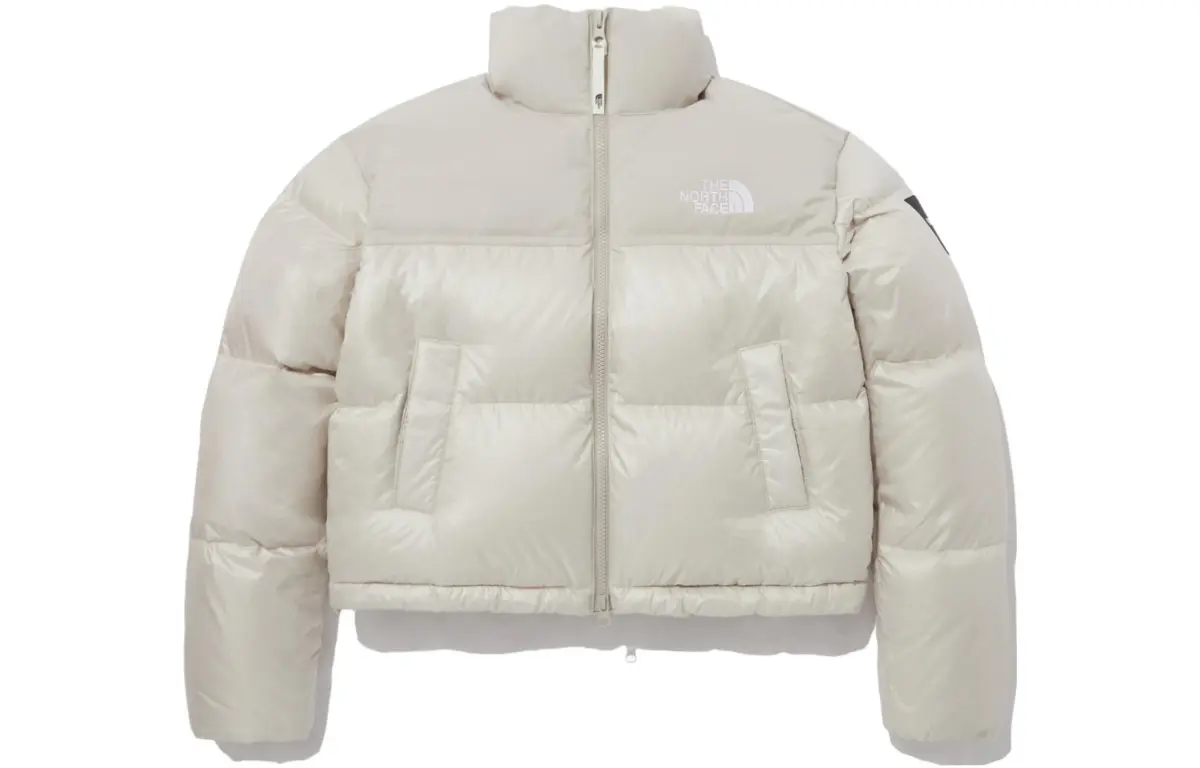 THE NORTH FACE Women's Novelty Nuptse Rds Down Jacket Cream Beige