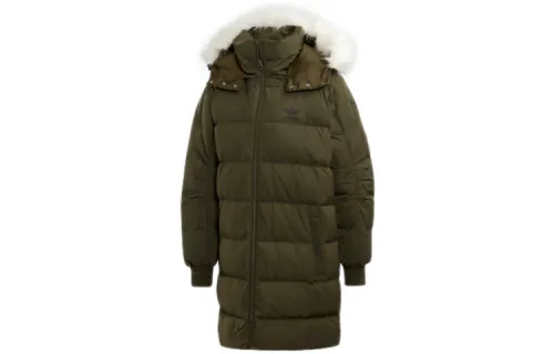 Adidas Originals Down Jackets Women's Night Cargo Green Detachable Hood Moderate Other